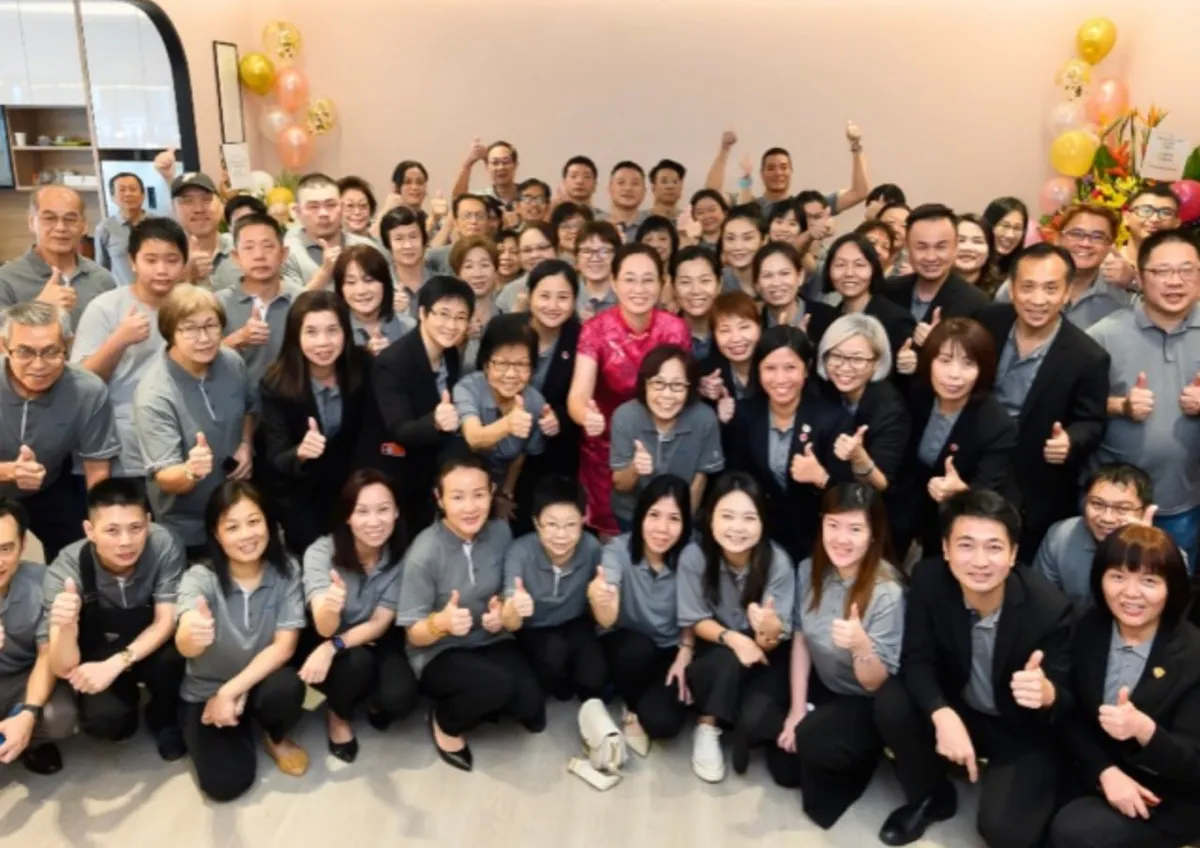 The Nirvana team gathered together at a team event